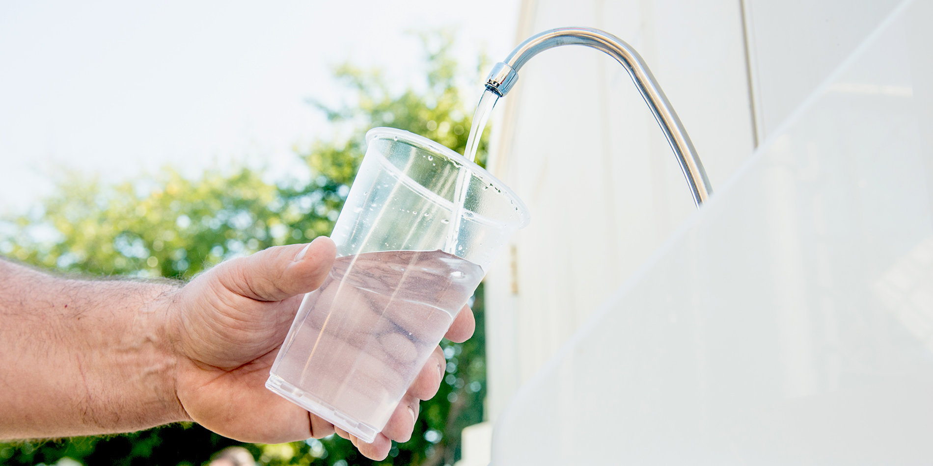 
Sampling drinking water at a California Department of Water Resources event | Photo by Florence Low/California Department of Water Resources