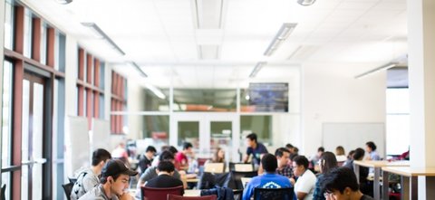 Students studying in Huang